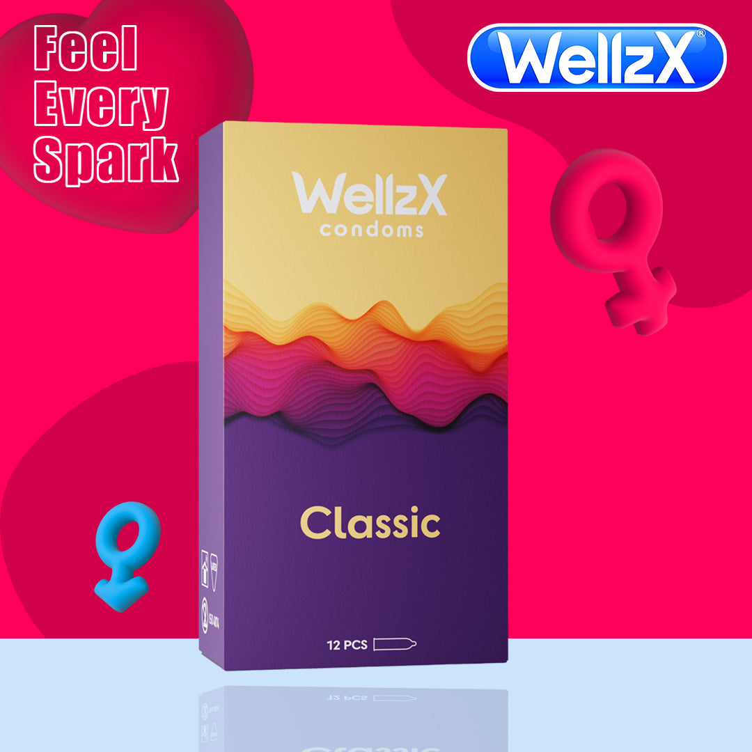 WellzX Condoms Classic 12Pcs